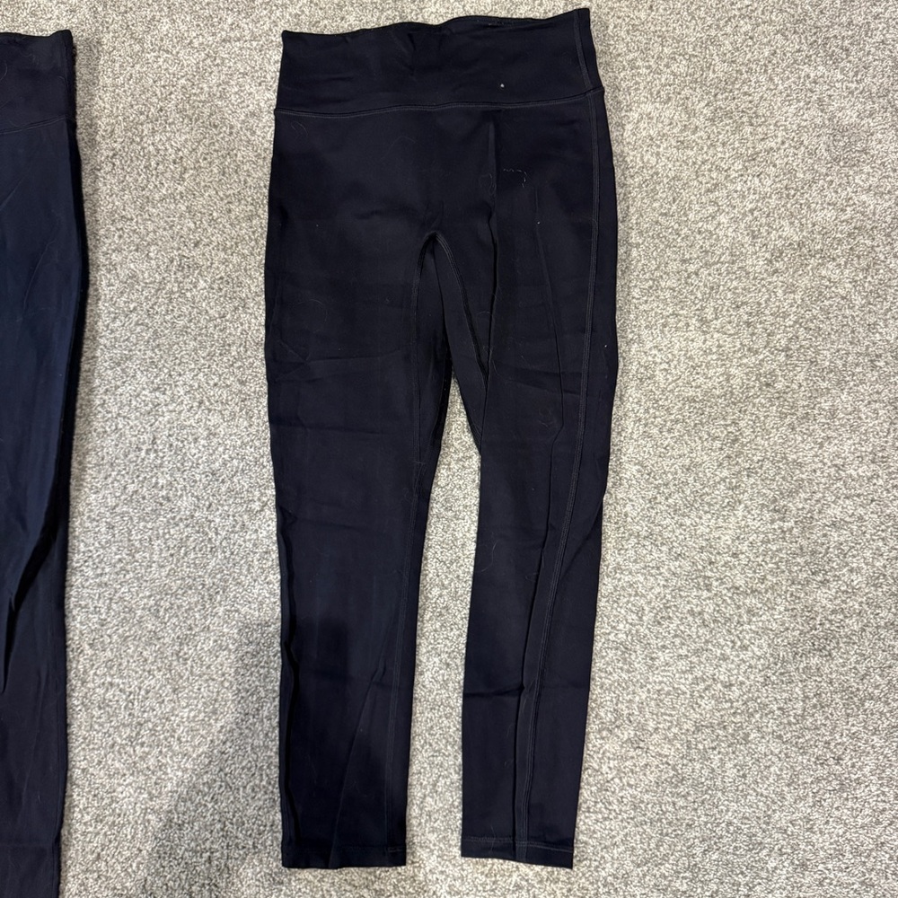 Fabletics Black High-Waisted Leggings Capri length